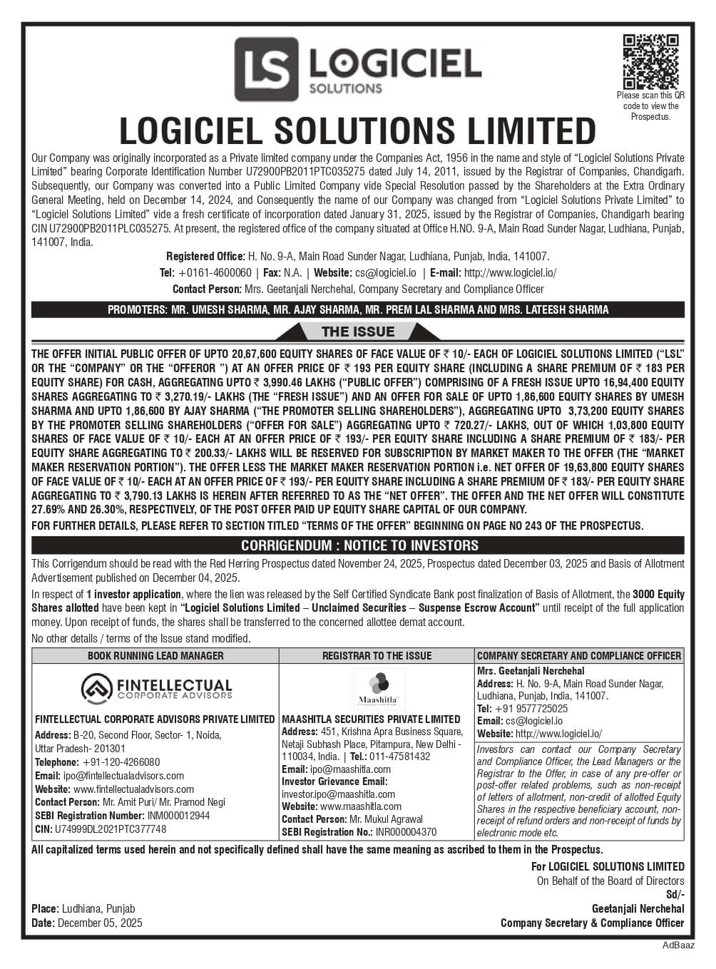 Logiciel Solutions Limited Basic Of Allotment